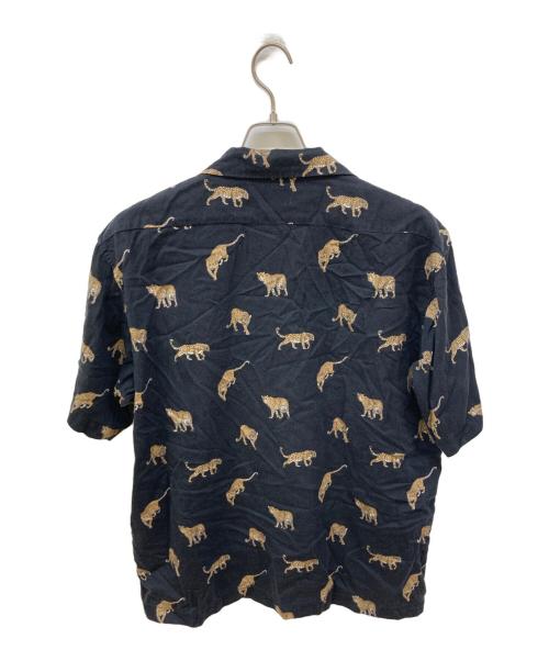 Schott（ショット）Schott (ショット) レオパードハワイアンシャツ ブラック サイズ:Lの古着・服飾アイテム