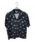 Schott（ショット）の古着「レオパードハワイアンシャツ」｜ブラック