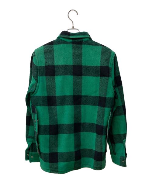 Hirsch weis（ハーシュワイス）Hirsch weis (ハーシュワイス) マッキーノジャケット グリーン×ブラック サイズ:不明の古着・服飾アイテム