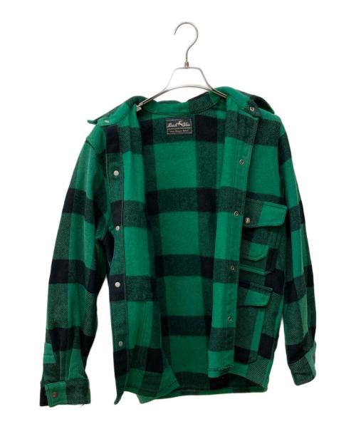 Hirsch weis（ハーシュワイス）Hirsch weis (ハーシュワイス) マッキーノジャケット グリーン×ブラック サイズ:不明の古着・服飾アイテム