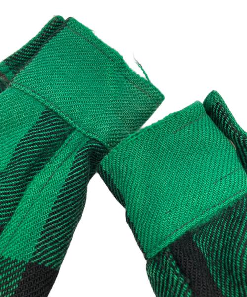 Hirsch weis（ハーシュワイス）Hirsch weis (ハーシュワイス) マッキーノジャケット グリーン×ブラック サイズ:不明の古着・服飾アイテム