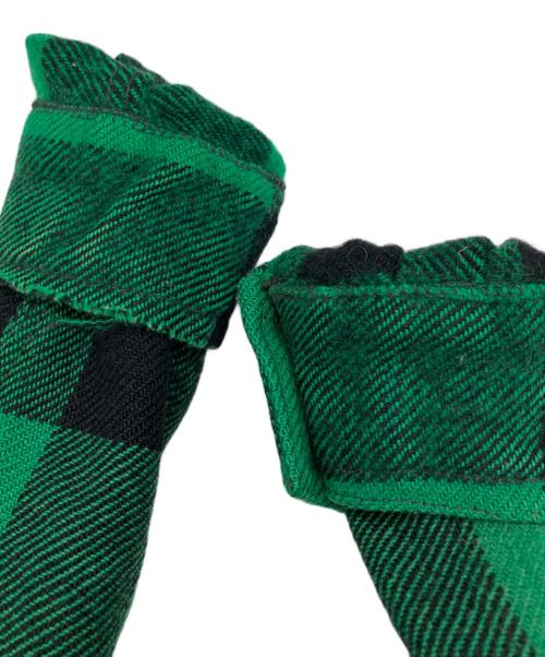 Hirsch weis（ハーシュワイス）Hirsch weis (ハーシュワイス) マッキーノジャケット グリーン×ブラック サイズ:不明の古着・服飾アイテム