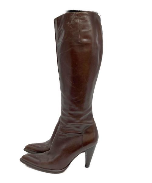 MaxMara（マックスマーラ）MaxMara (マックスマーラ) ロングブーツ ブラウン サイズ:35の古着・服飾アイテム