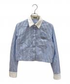 VERSACEヴェルサーチェ）の古着「Oxford Shirt」｜ホワイト×スカイブルー