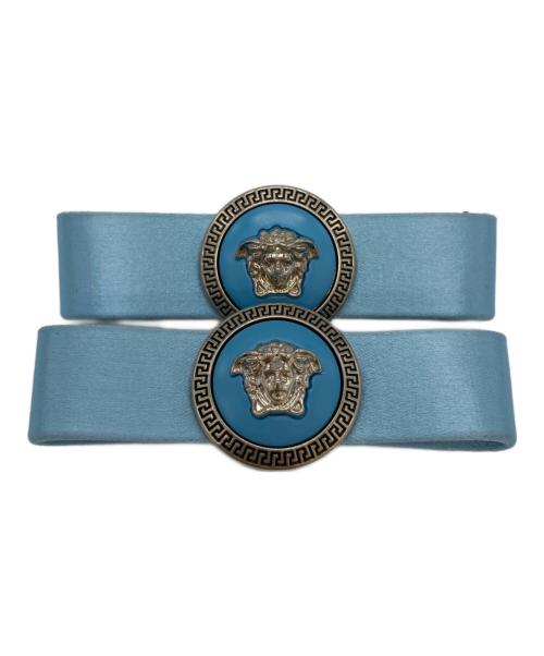 VERSACE（ヴェルサーチェ）VERSACE (ヴェルサーチェ) ヘアクリップ スカイブルーの古着・服飾アイテム