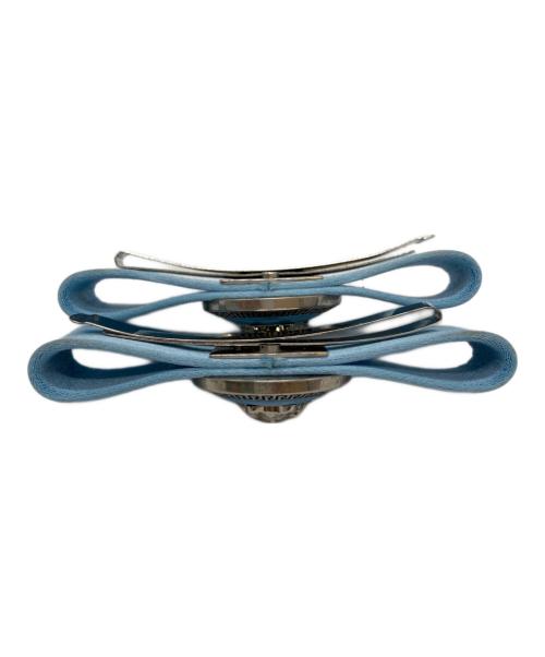 VERSACE（ヴェルサーチェ）VERSACE (ヴェルサーチェ) ヘアクリップ スカイブルーの古着・服飾アイテム