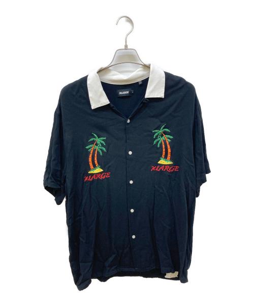 X-LARGE（エクストララージ）X-LARGE (エクストララージ) オープンカラーシャツ ブラック サイズ:SIZE Lの古着・服飾アイテム