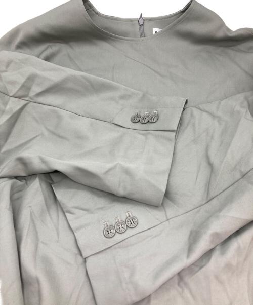 SOFTHYPHEN（ソフトハイフン）SOFTHYPHEN (ソフトハイフン) NOCOLLAR PULLOVER SHIRT JACKET グリーン サイズ:2の古着・服飾アイテム