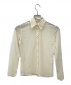 La Mode BALENCIAGAラモード バレンシアガ）の古着「シアーシャツ」｜ベージュ