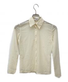 La Mode BALENCIAGA（ラモード バレンシアガ）の古着「シアーシャツ」｜ベージュ