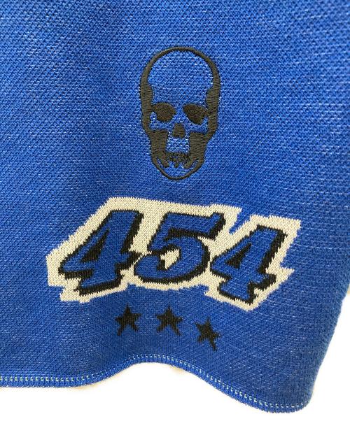 lucien pellat-finet（ルシアン・ペラフィネ）lucien pellat-finet (ルシアン・ペラフィネ) コットンニット ブルー サイズ:Lの古着・服飾アイテム