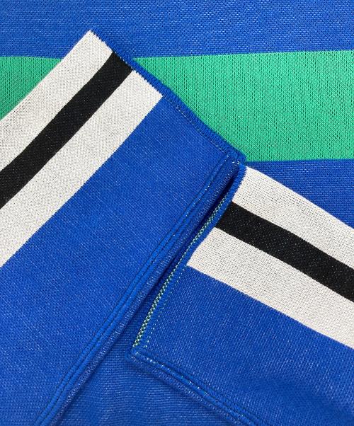 lucien pellat-finet（ルシアン・ペラフィネ）lucien pellat-finet (ルシアン・ペラフィネ) コットンニット ブルー サイズ:Lの古着・服飾アイテム