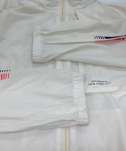 Saturdays NYC（サタデーズ ニューヨーク）Saturdays NYC (サタデーズ ニューヨーク) ナイロンジャケット ホワイト サイズ:不明の古着・服飾アイテム