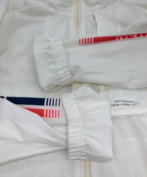 Saturdays NYC（サタデーズ ニューヨーク）Saturdays NYC (サタデーズ ニューヨーク) ナイロンジャケット ホワイト サイズ:不明の古着・服飾アイテム