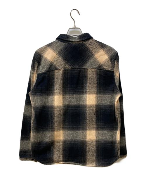 Saturdays NYC（サタデーズ ニューヨーク）Saturdays NYC (サタデーズ ニューヨーク) ネルシャツジャケット ベージュ×ブラック サイズ:Ⅿの古着・服飾アイテム