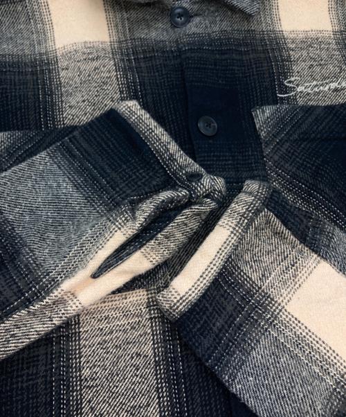 Saturdays NYC（サタデーズ ニューヨーク）Saturdays NYC (サタデーズ ニューヨーク) ネルシャツジャケット ベージュ×ブラック サイズ:Ⅿの古着・服飾アイテム