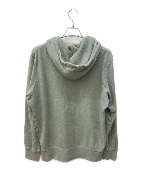 Saturdays NYC（サタデーズ ニューヨーク）Saturdays NYC (サタデーズ ニューヨーク) パイル地ジップパーカー グリーン サイズ:Lの古着・服飾アイテム
