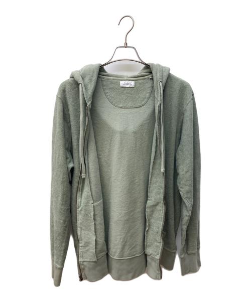 Saturdays NYC（サタデーズ ニューヨーク）Saturdays NYC (サタデーズ ニューヨーク) パイル地ジップパーカー グリーン サイズ:Lの古着・服飾アイテム