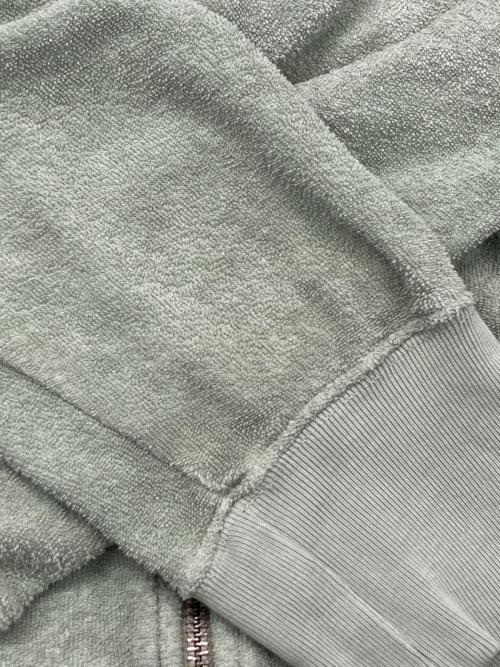 Saturdays NYC（サタデーズ ニューヨーク）Saturdays NYC (サタデーズ ニューヨーク) パイル地ジップパーカー グリーン サイズ:Lの古着・服飾アイテム