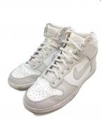 NIKEナイキ）の古着「Nike Dunk High Retro」｜ホワイト×グレー