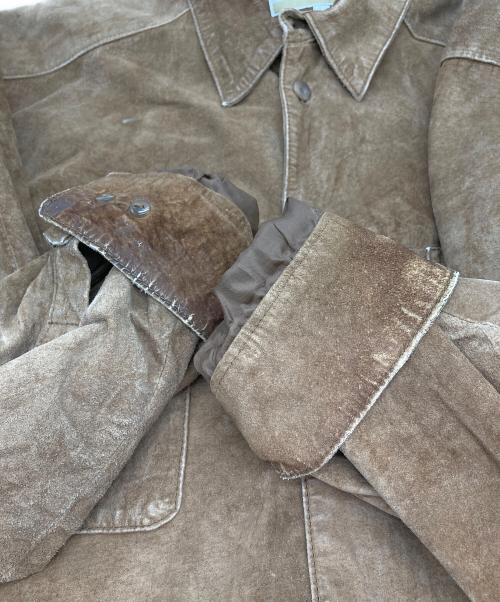 PERRY ELLIS（ペリーエリス）PERRY ELLIS (ペリーエリス) ピッグレザージャケット ブラウン サイズ:Lの古着・服飾アイテム