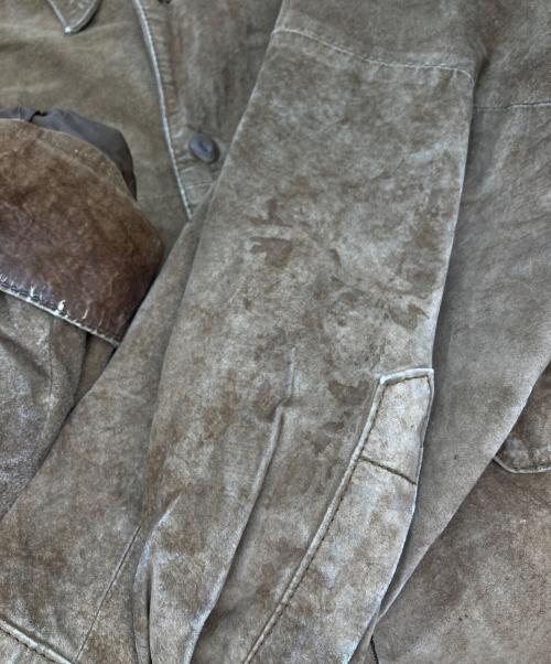 PERRY ELLIS（ペリーエリス）PERRY ELLIS (ペリーエリス) ピッグレザージャケット ブラウン サイズ:Lの古着・服飾アイテム