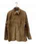 PERRY ELLIS（ペリーエリス）の古着「ピッグレザージャケット」｜ブラウン