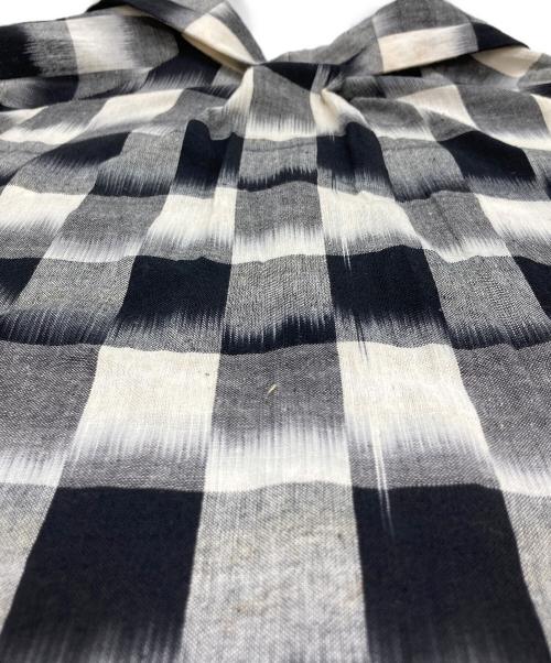 Badhiya（バディーヤ）Badhiya (バディーヤ) オープンカラーチェックシャツ グレー サイズ:Mの古着・服飾アイテム