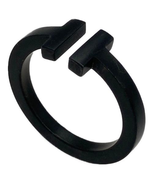 TIFFANY & Co.（ティファニー アンド コー）TIFFANY & Co. (ティファニー) Tスクエアリング ブラック サイズ:15号の古着・服飾アイテム