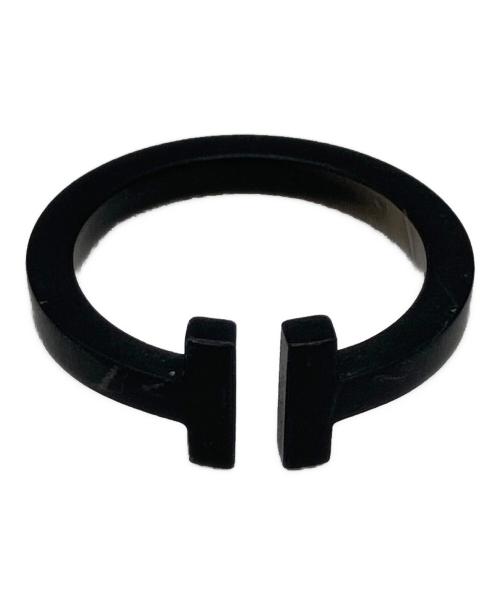 TIFFANY & Co.（ティファニー アンド コー）TIFFANY & Co. (ティファニー) Tスクエアリング ブラック サイズ:15号の古着・服飾アイテム