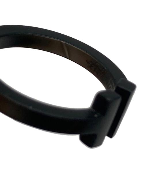 TIFFANY & Co.（ティファニー アンド コー）TIFFANY & Co. (ティファニー) Tスクエアリング ブラック サイズ:15号の古着・服飾アイテム