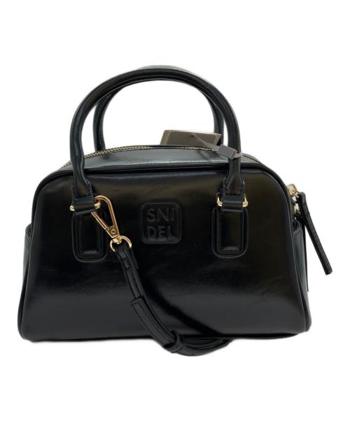 Snidel（スナイデル）Snidel (スナイデル) スクエアボストンバッグ ブラック 未使用品の古着・服飾アイテム