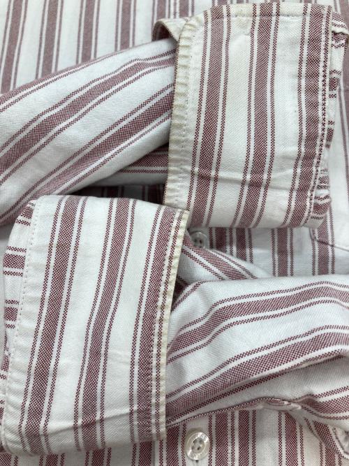 stussy（ステューシー）stussy (ステューシー) ストライプシャツ ホワイト×ピンク サイズ:Mの古着・服飾アイテム