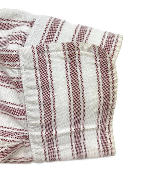 stussy（ステューシー）stussy (ステューシー) ストライプシャツ ホワイト×ピンク サイズ:Mの古着・服飾アイテム