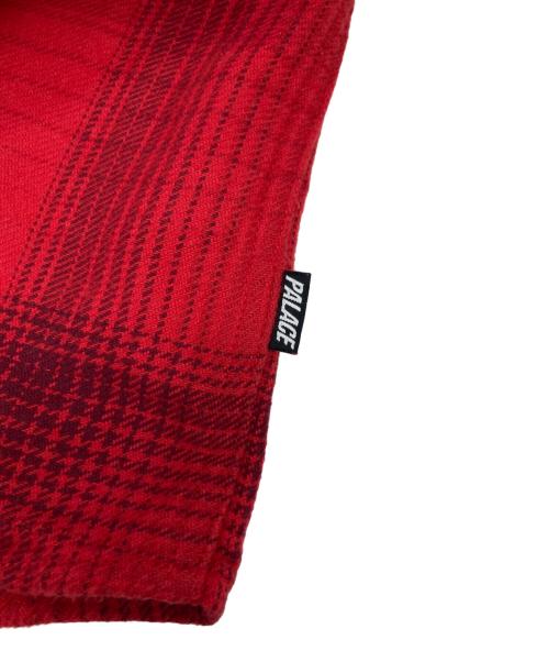 PALACE（パレス）PALACE (パレス) BRUSHED FLANNEL DROP SHOULDER SHIRT レッド サイズ:XLの古着・服飾アイテム