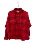 PALACE（パレス）の古着「BRUSHED FLANNEL DROP SHOULDER SHIRT」｜レッド