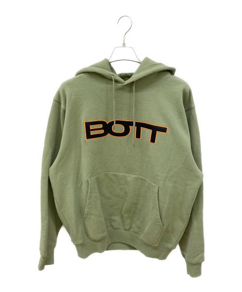 BoTT（ボット）BoTT (ボット) V2 LOGO HOODIE グリーン サイズ:Lの古着・服飾アイテム