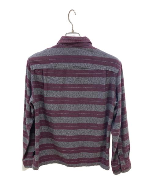 Patagonia（パタゴニア）Patagonia (パタゴニア) オーガニックコットンフランネルシャツ グレー×パープル サイズ:XSの古着・服飾アイテム