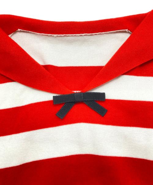 MIU MIU（ミュウミュウ）MIU MIU (ミュウミュウ) 半袖ニット レッド サイズ:Sの古着・服飾アイテム