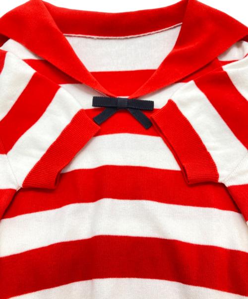 MIU MIU（ミュウミュウ）MIU MIU (ミュウミュウ) 半袖ニット レッド サイズ:Sの古着・服飾アイテム