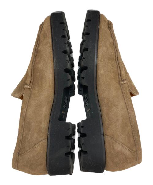 Hoaw.（ハァウ）Hoaw. (ハァウ) スウェードモカローファー ブラウン サイズ:36の古着・服飾アイテム