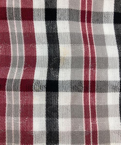 LOUIS VUITTON（ルイ ヴィトン）LOUIS VUITTON (ルイ ヴィトン) マドラスチェックモノグラムストール ホワイト×レッドの古着・服飾アイテム