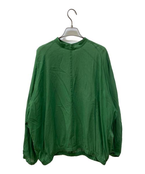 6(ROKU) BEAUTY&YOUTH（ロク ビューティーアンドユース）6(ROKU) BEAUTY&YOUTH (ロク ビューティーアンドユース) シアーブラウス グリーン サイズ:FREEの古着・服飾アイテム