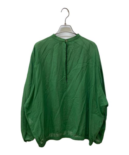 6(ROKU) BEAUTY&YOUTH（ロク ビューティーアンドユース）6(ROKU) BEAUTY&YOUTH (ロク ビューティーアンドユース) シアーブラウス グリーン サイズ:FREEの古着・服飾アイテム