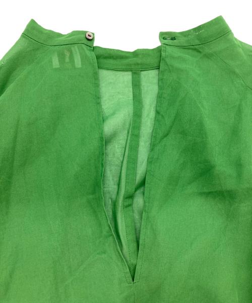 6(ROKU) BEAUTY&YOUTH（ロク ビューティーアンドユース）6(ROKU) BEAUTY&YOUTH (ロク ビューティーアンドユース) シアーブラウス グリーン サイズ:FREEの古着・服飾アイテム