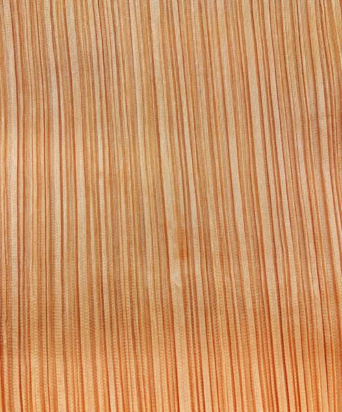 PLEATS PLEASE（プリーツプリーズ）PLEATS PLEASE (プリーツプリーズ) 変形プリーツノースリーブワンピース イエロー サイズ:Lの古着・服飾アイテム