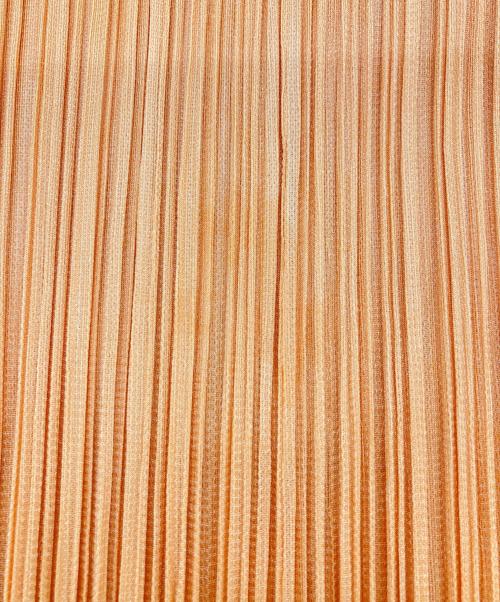 PLEATS PLEASE（プリーツプリーズ）PLEATS PLEASE (プリーツプリーズ) 変形プリーツノースリーブワンピース イエロー サイズ:Lの古着・服飾アイテム