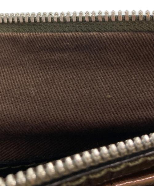 LOEWE（ロエベ）LOEWE (ロエベ) アマソナ36/エナメルハンドバッグ ブラウンの古着・服飾アイテム