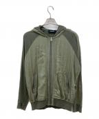 DIESELディーゼル）の古着「ヴィンテージ加工ジップアップジャケット」｜カーキ