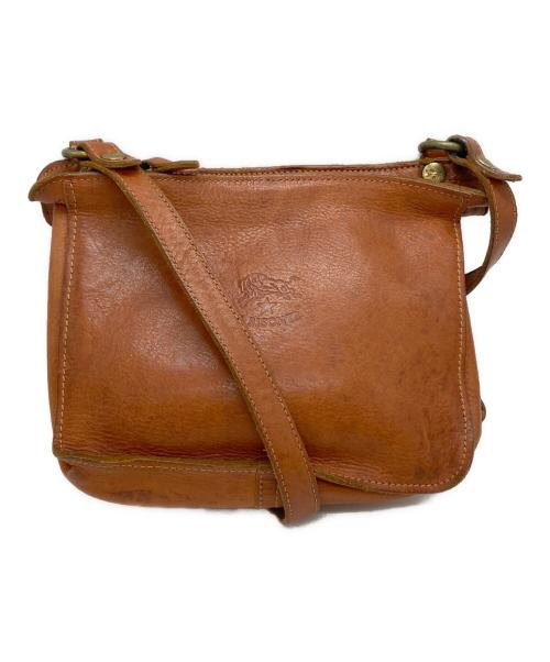 IL BISONTE（イル ビゾンテ）IL BISONTE (イル ビゾンテ) レザーショルダーバッグ ブラウンの古着・服飾アイテム